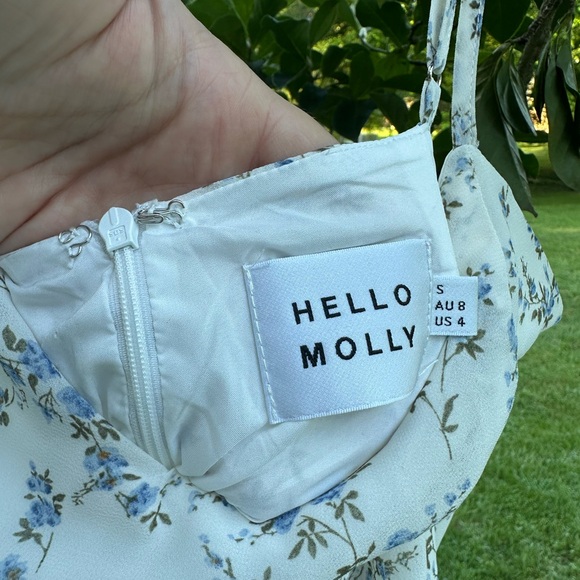 Hello Molly | Modern Ophelia White Floral Maxi‎ Dress | SZ S (4) - Picture 4 of 8